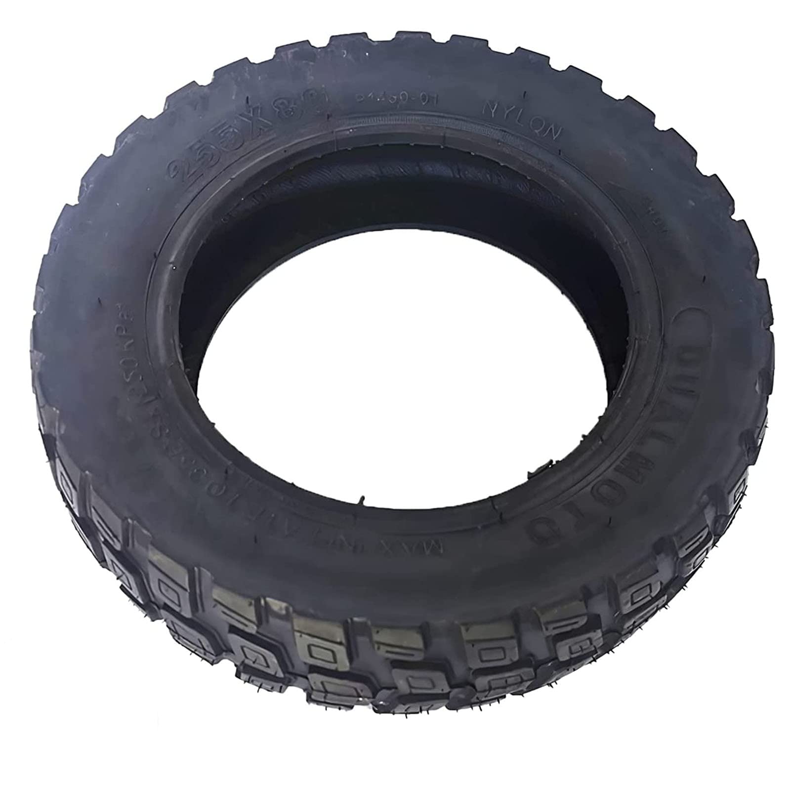 JYCCH 10 Inch Tubeless Electric Scooter Replacement Tires - 255x80mm Durable Rubber Wheels for Smooth Ride | Perfect for Commuting, Urban Travel & Last-Mile Transportation (Black)