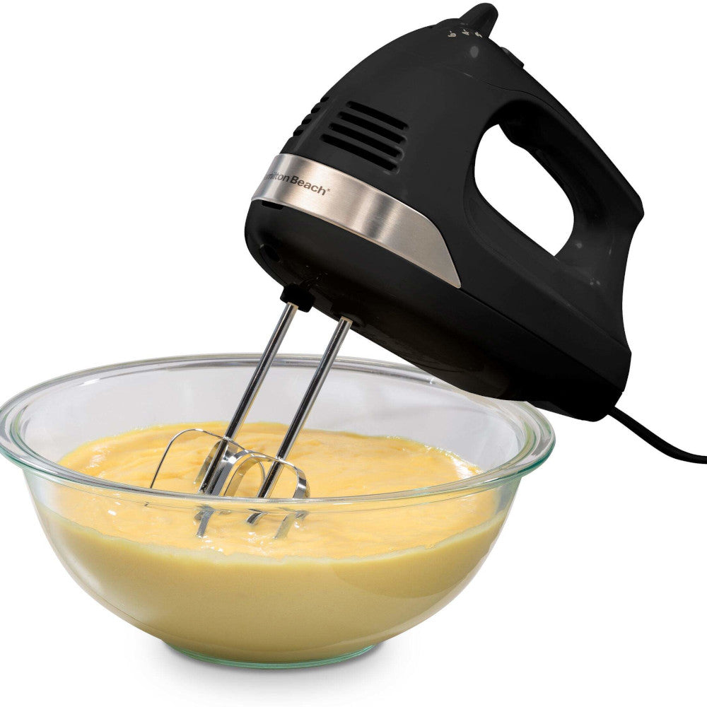 Hamilton Beach 62644C 5-Speed Hand Mixer with Snap-On Storage Case - Perfect for Baking, Whipping Cream, and Mixing Batters at Home