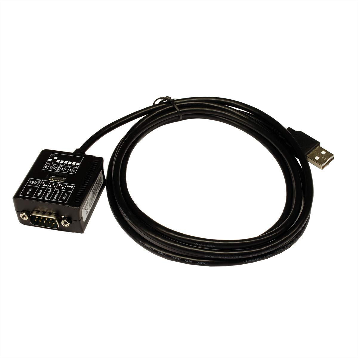 EX-1309-9 USB to RS-232 Serial Adapter Cable (6ft, Black) - Connect Legacy Devices to Modern Computers for Industrial Equipment, POS Systems & Data Transfer