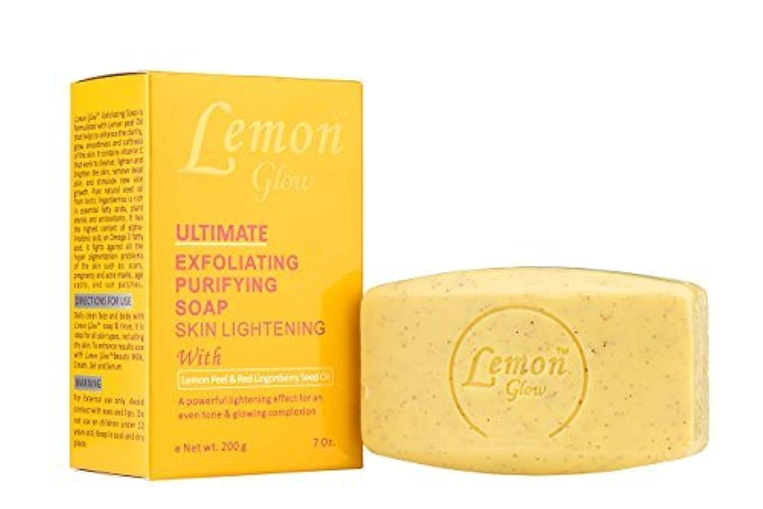 Lemon Glow Ultimate Exfoliating & Purifying Soap - Deep Cleansing for Acne-Prone Skin, Natural Brightening & Detoxifying - Perfect for Daily Face & Body Wash