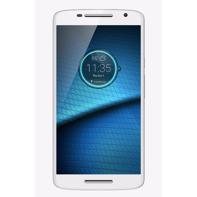 Motorola Droid Maxx 2 4G LTE GSM Unlocked Smartphone - White | Verizon Compatible | Fast Performance for Streaming & Gaming