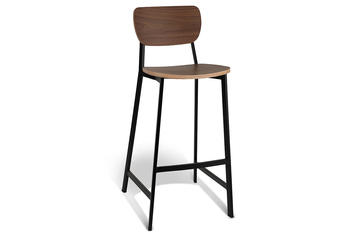 MS Hospitality Zesra Barstool - 29.5 Inch Seat Height, Modern Bar Stool for Kitchen Island, Breakfast Bar & Home Decor