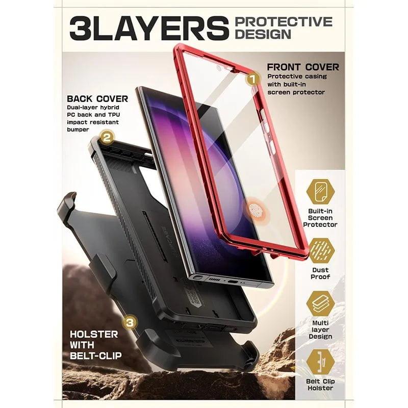 Samsung Galaxy S24 Ultra Case - Supcase UB Pro Full Body Dual Layer Protective Cover with Kickstand | Shockproof & Drop Protection for Everyday Use & Outdoor Activities