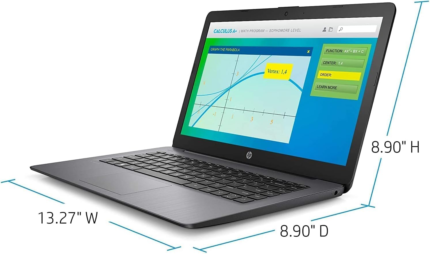 Renewed HP 14 Stream Laptop - 14-inch HD Display, Intel Celeron N4020, 4GB DDR4 RAM, 64GB eMMC, Intel UHD Graphics, WiFi, Bluetooth, Windows 11 Home in S Mode | Perfect for Students, Remote Work & Everyday Computing - Brilliant Black (Model 14-cb119ds)