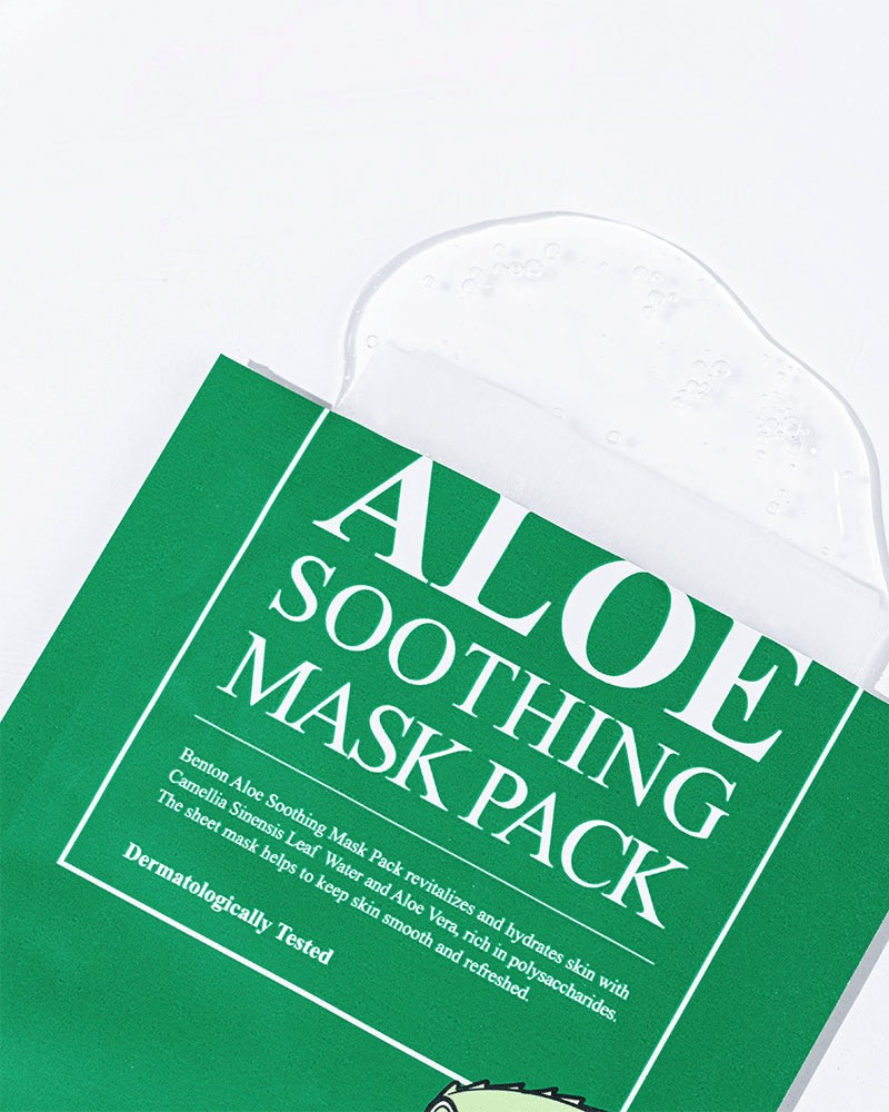 Benton Aloe Vera Soothing Face Mask Pack - Hydrating & Calming for Sensitive Skin - Perfect for Post-Sun Care & Daily Skincare Routine