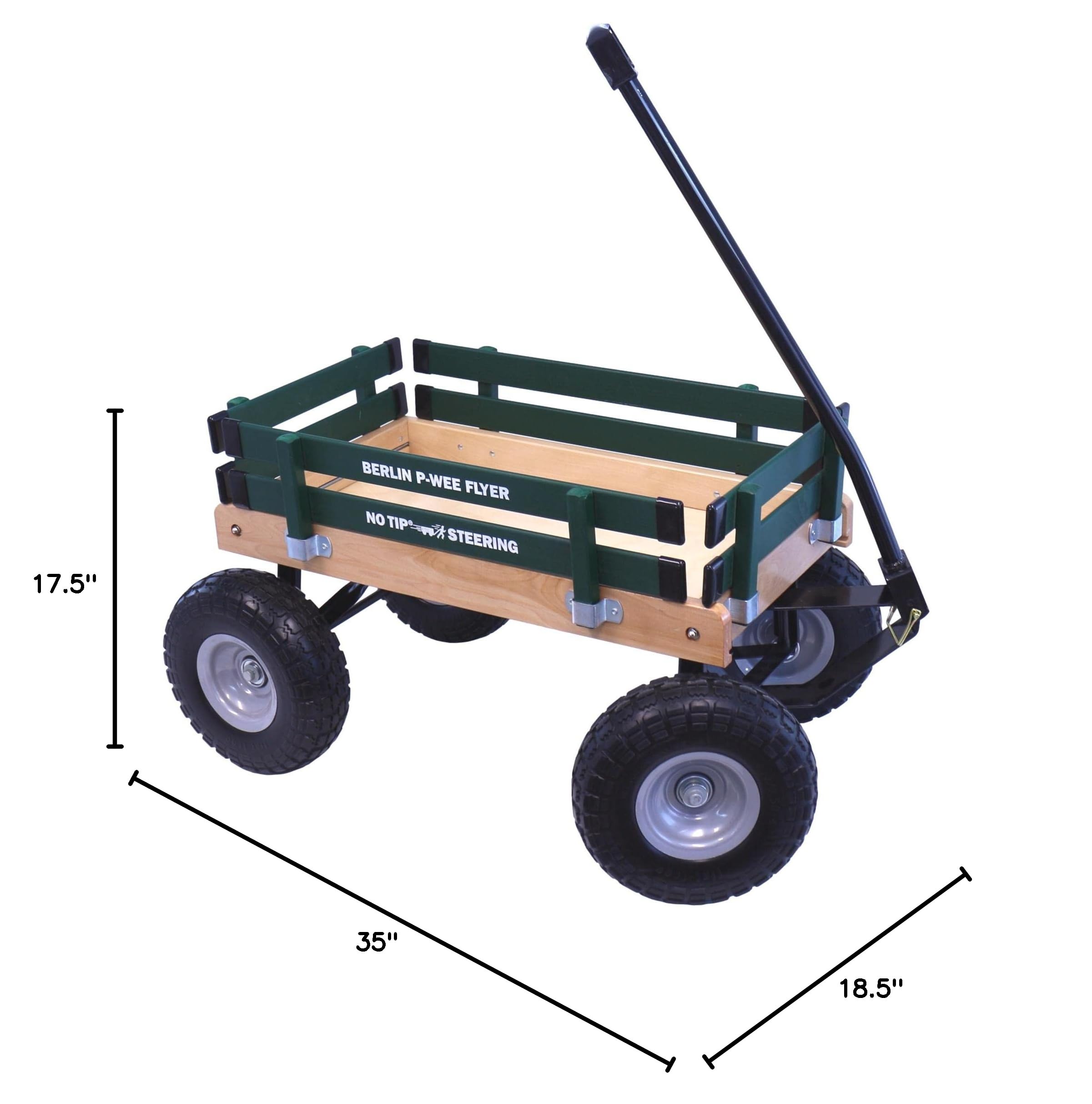 Amish-Made Berlin Big-Foot Kid's Wagon for Children & Toddlers - 10