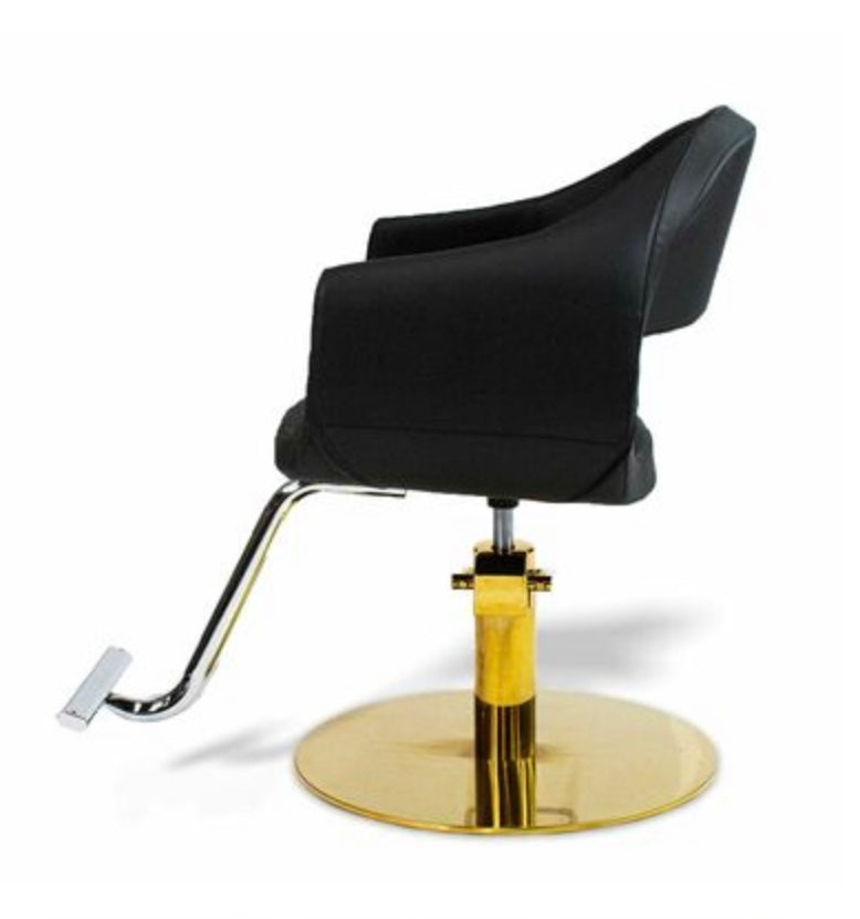 Milla Professional Salon Styling Chair with A59 Gold Hydraulic Pump - Heavy Duty Beauty Salon & Barber Chair for Hair Styling, Makeup, Nail Services & Home Use