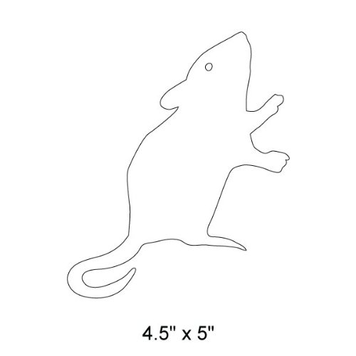 Barn Mouse Stencil for Wall Painting - Classroom Decor, DIY Art Projects, and Kids' Room Design