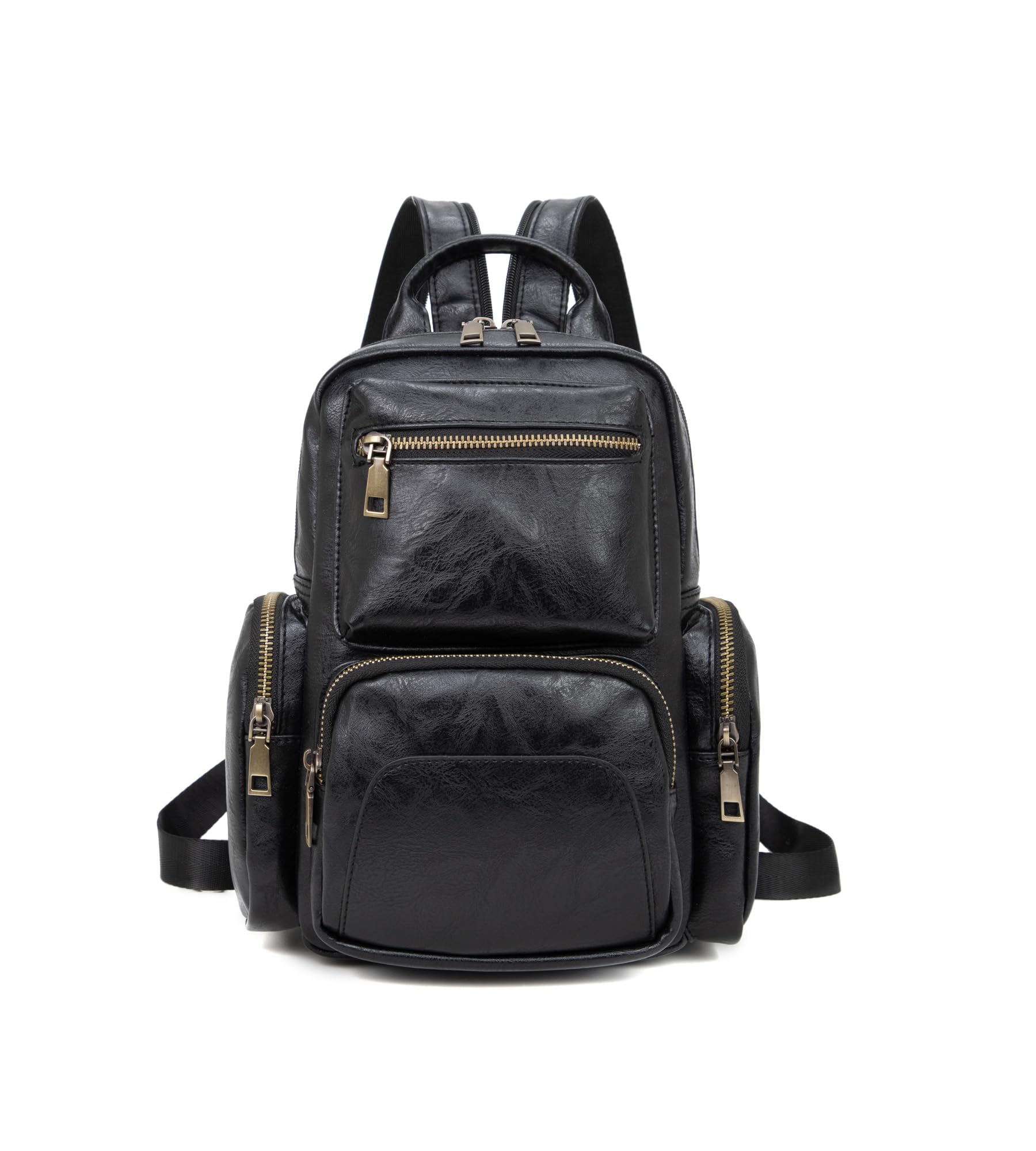 Vintage Leather Sling Backpack Purse for Women - Convertible Travel Backpack Handbag - Stylish Designer Shoulder Bag (Black) | Perfect for Daily Use, Work, Travel & Outdoor Adventures