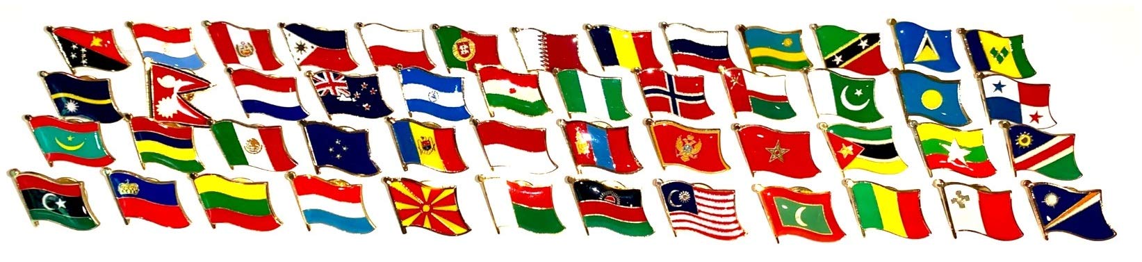 United Nations World Flag Pin Badge Set - 193 Country Flags Collection, UN Member States Lapel Pins for Collectors, Diplomats & Travel Enthusiasts - Perfect for Gifts, Conferences & International Events