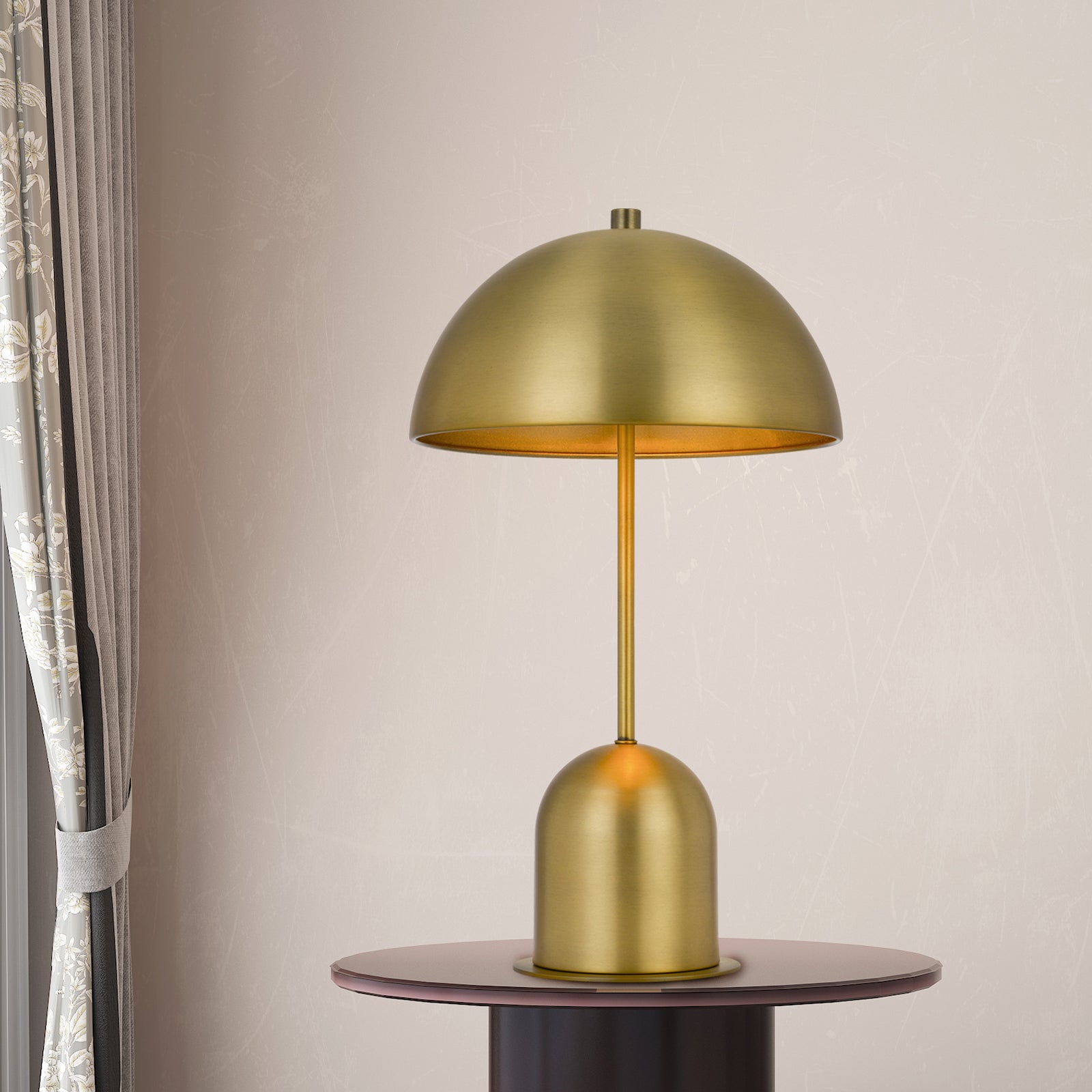 Cal Lighting 40W Peppa Metal Accent Lamp with Touch Sensor Switch - Modern Home Decor for Living Room, Bedroom & Office