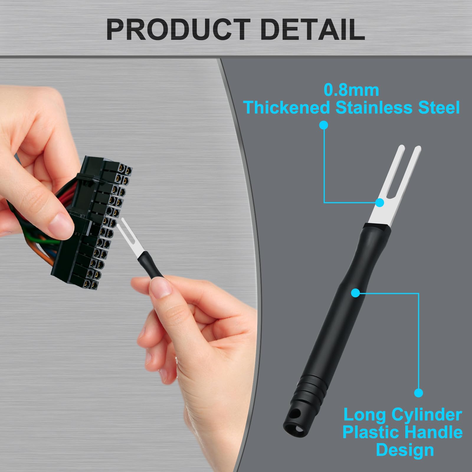 18-Piece Terminal Removal Tool Kit - Automotive Connector Pin Extractor Set for Electrical Systems | Wire Terminal Depinning Tools for Most Connectors | Perfect for Car Repairs & DIY Electrical Projects