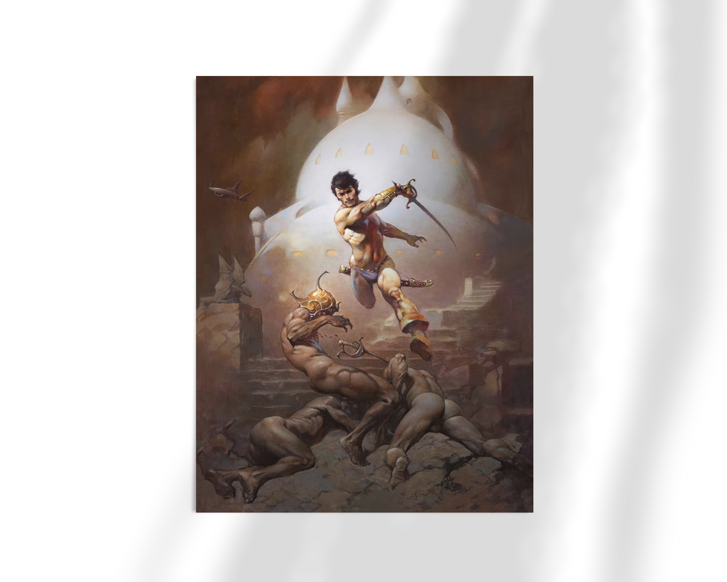 Swords of Mars Fine Art Print - High Quality Wall Decor for Home, Office & Gifts | Sci-Fi & Fantasy Artwork for Fans & Collectors