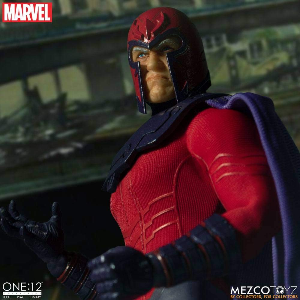 Mezco Toyz One:12 Collective Magneto Action Figure - Premium Collectible for Marvel Fans & Display