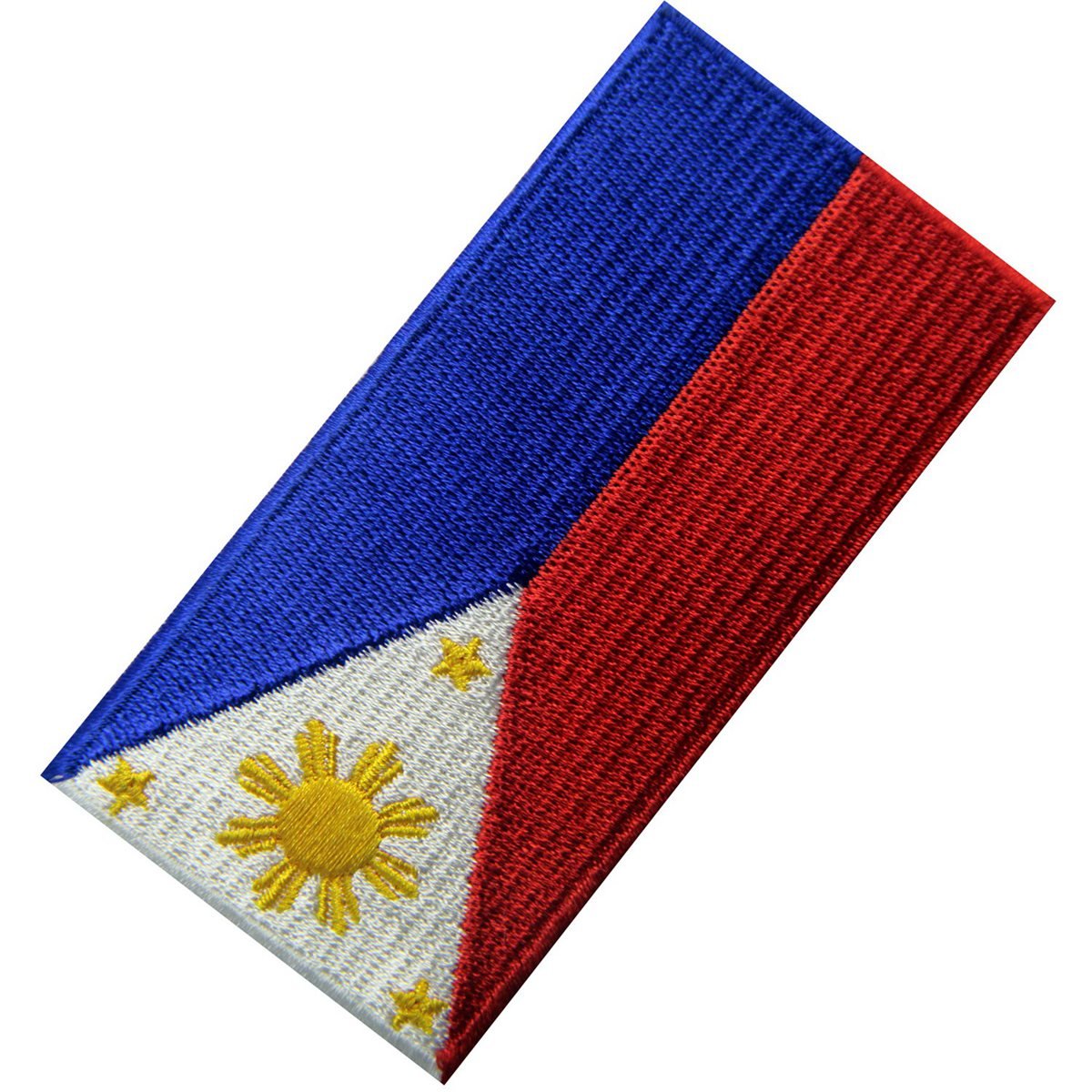 Philippines Flag Embroidered Patch - Filipino National Emblem Iron On or Sew On for Backpacks, Jackets & Uniforms | Patriotic DIY Craft & Clothing Accessory