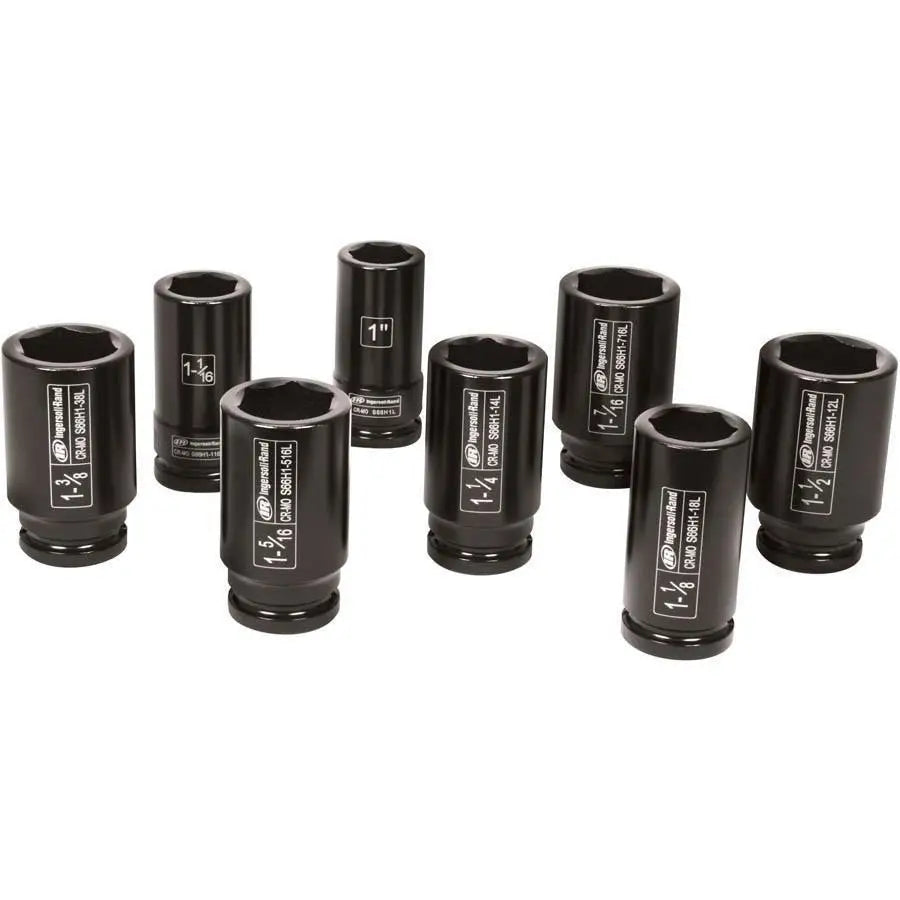 IR 3/4 SAE Deep Well Socket Set (8-Piece) - SK6H8LN - Perfect for Automotive Repairs & DIY Projects