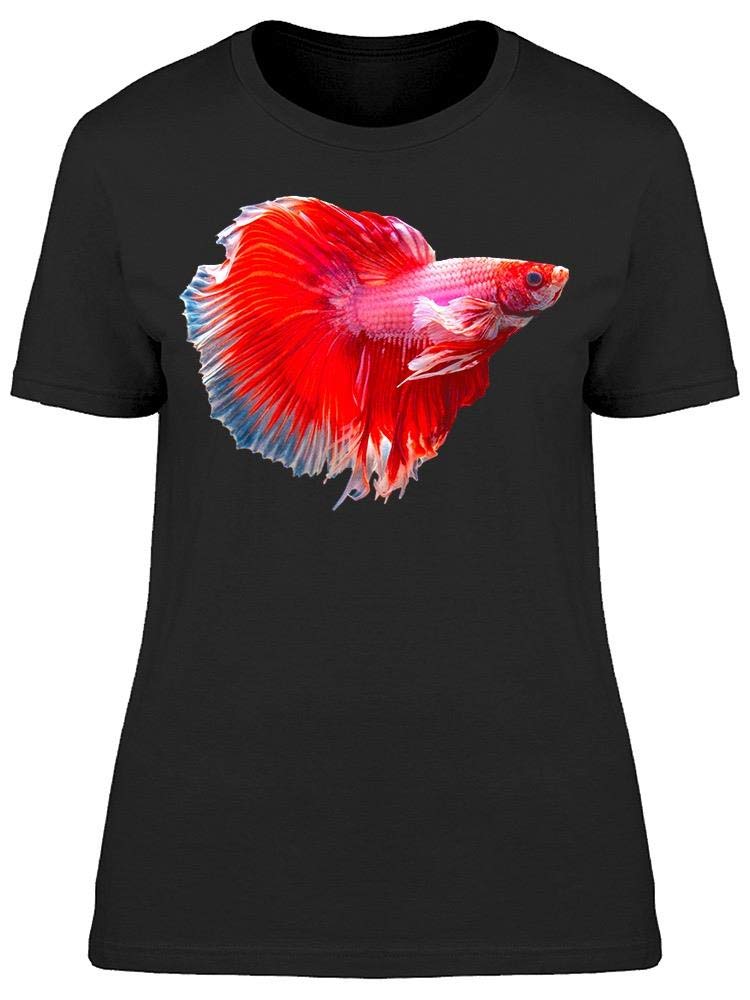 Stylish Red Betta Fish Graphic T-Shirt for Women | Trendy Casual Tee for Everyday Wear, Outings & Gifts