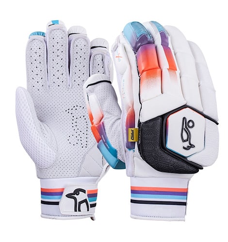 Kookaburra Aura Pro Adult Cricket Batting Gloves - Premium Leather Protection for Cricket Players - Perfect for Practice & Match Play