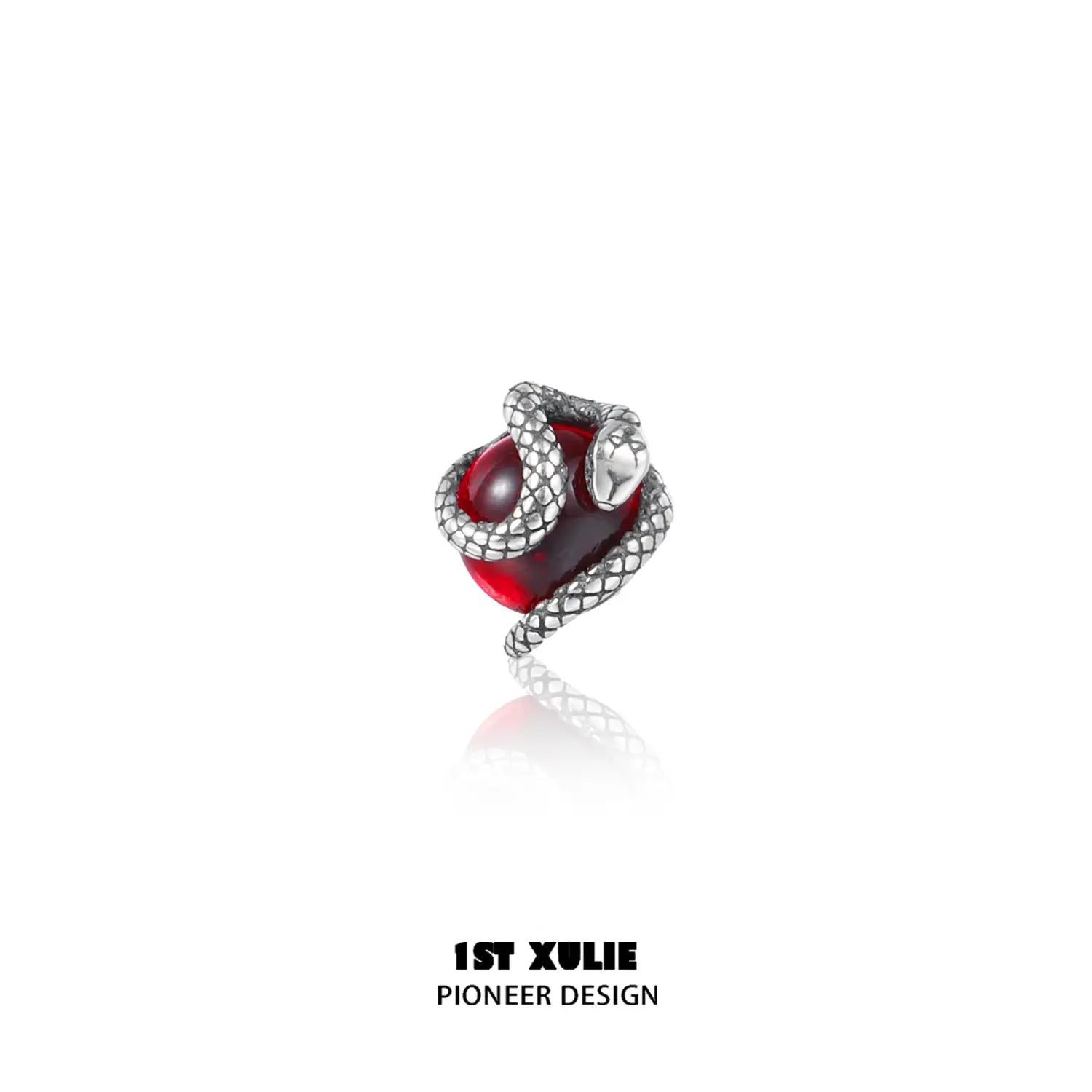 single red earring