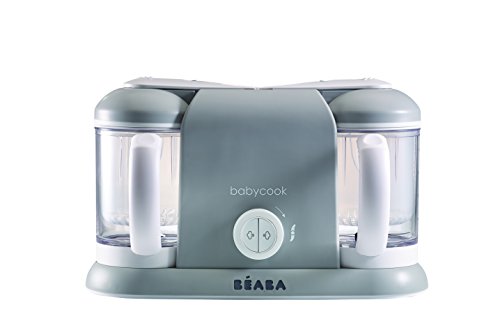 BEABA Babycook Duo 4-in-1 Baby Food Maker & Steamer | 9.1 Cup Capacity Food Processor & Blender | Homemade Healthy Baby Puree Machine | Perfect for Making Organic Baby Food at Home | Ideal for Infants 6+ Months & Toddlers