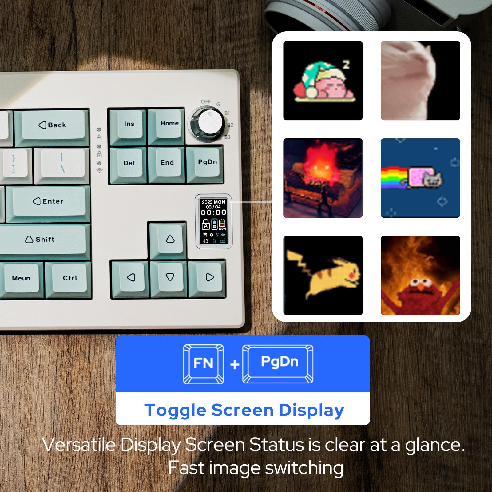 EPOMAKER Shadow-X Wireless Mechanical Keyboard - Hot Swappable, 3 Modes, Gaming & Office Use