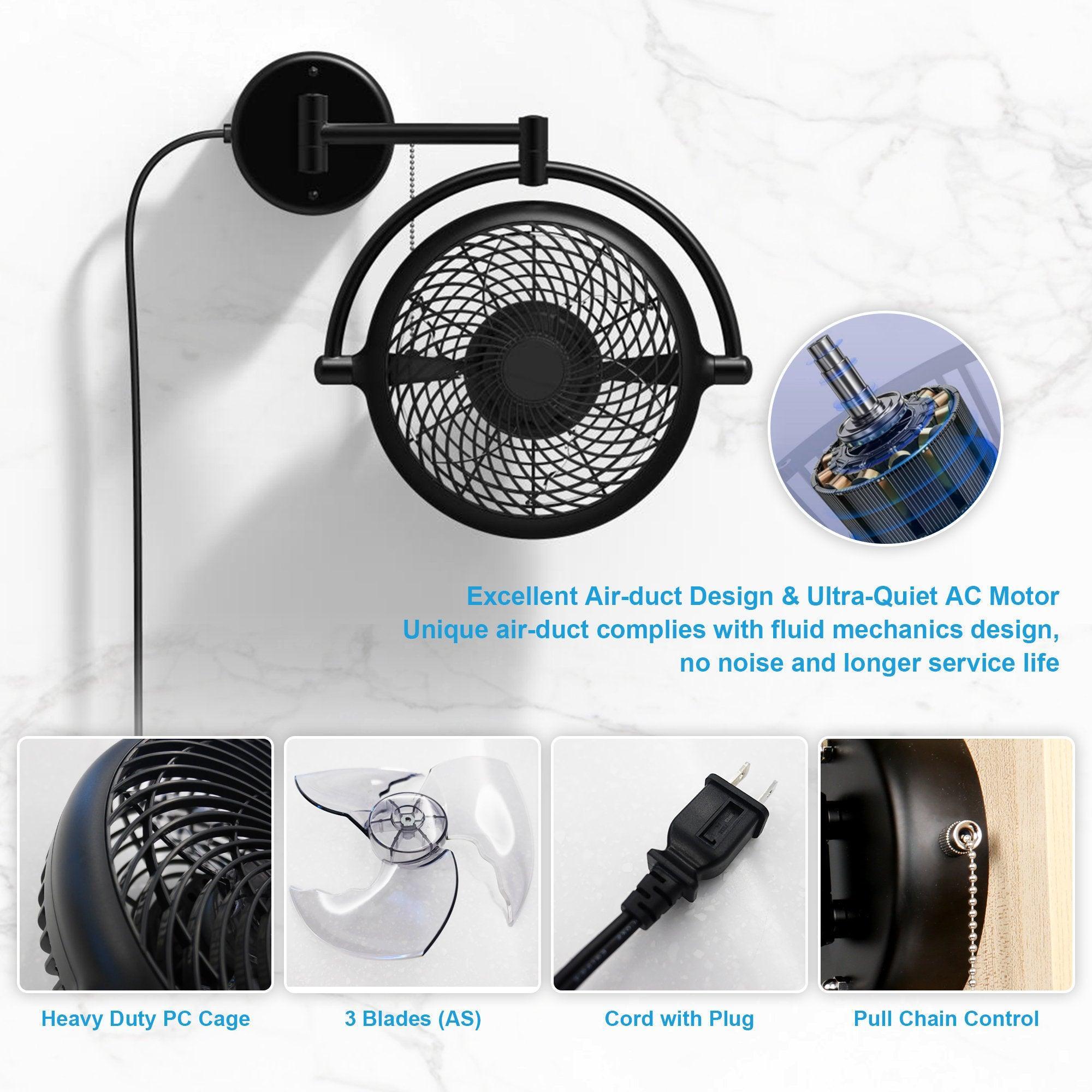 13 Inch Industrial Style Bathroom Ceiling Fan with Pull Chain - Waterproof Exhaust Fan for Bathroom, Laundry Room & Garage Ventilation