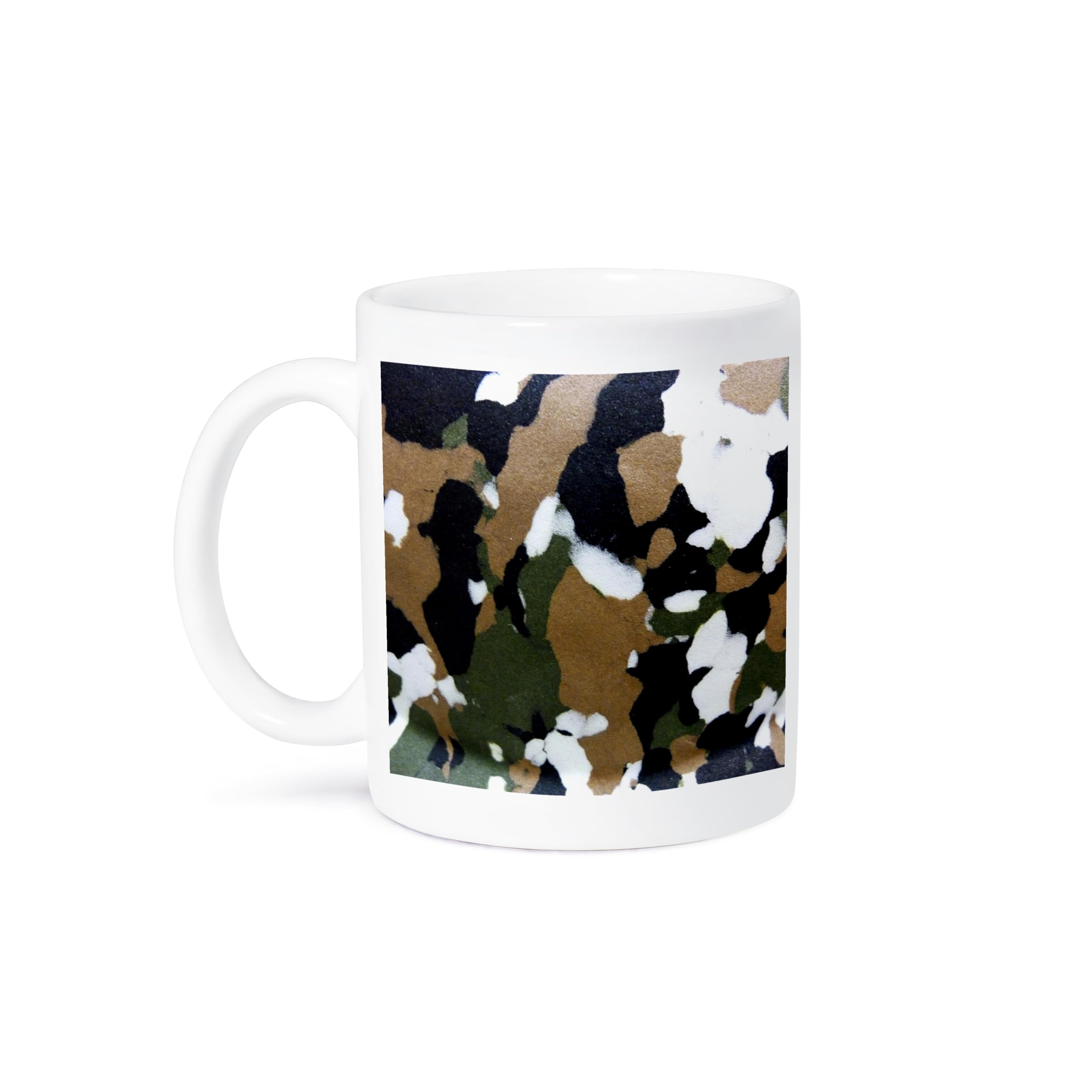 3D Camouflage Ceramic Coffee Mug - 15 oz Insulated Travel Cup for Camping, Hiking & Outdoor Adventures