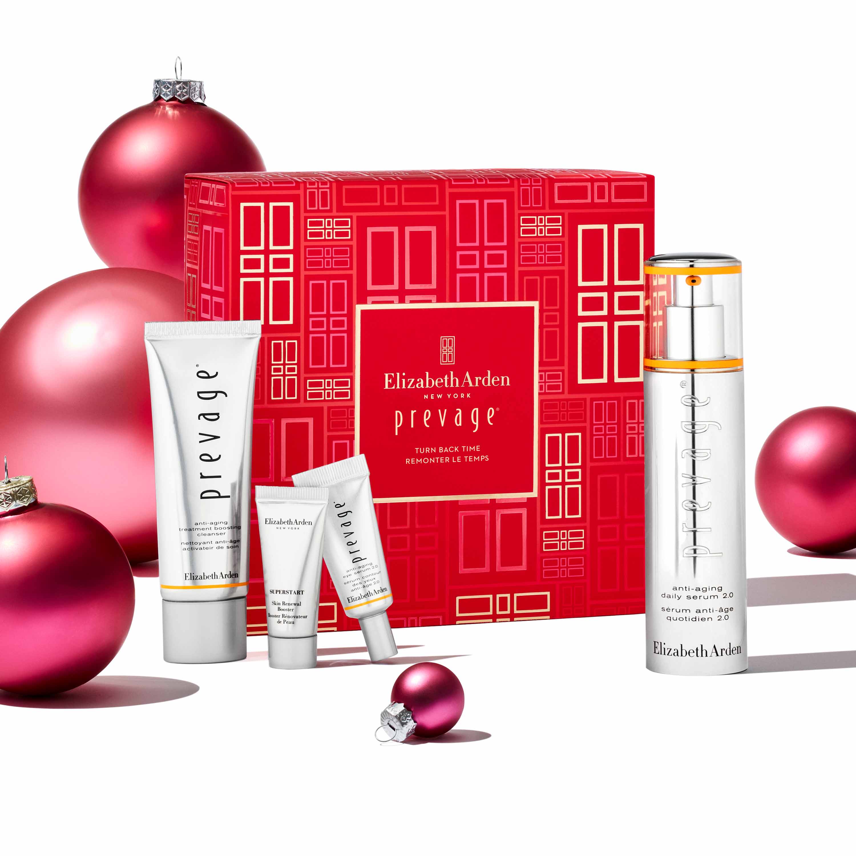Elizabeth Arden PREVAGE® 2.0 Anti-Aging Skincare Set - Turn Back Time with Advanced Serum & Moisturizer for Wrinkles & Fine Lines | Perfect for Nighttime Routine & Daily Youthful Glow