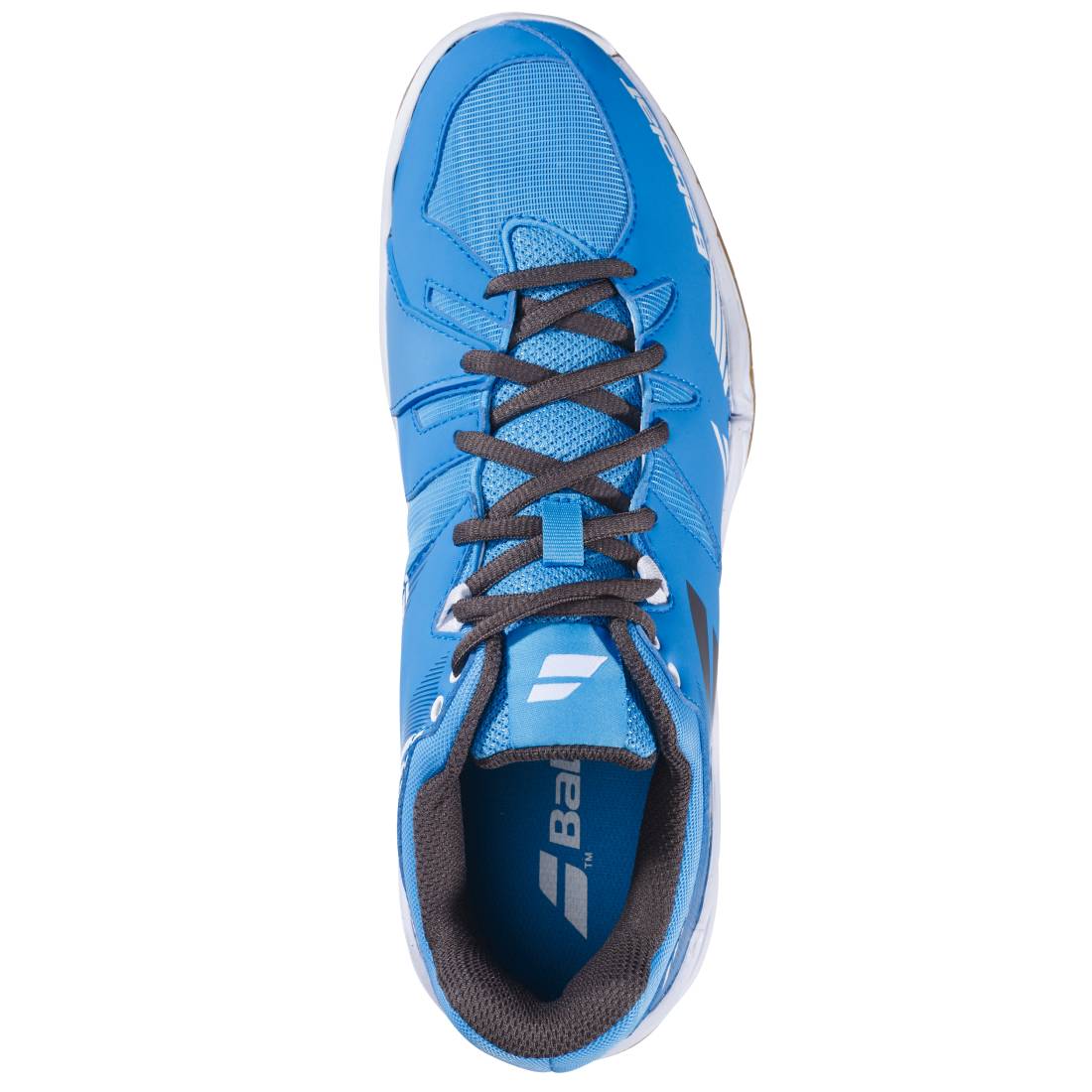 Babolat Shadow Spirit Men's Indoor Court Shoes - Lightweight Tennis Shoes for Badminton & Volleyball - Non-Marking Rubber Sole - Blue/Black - Perfect for Indoor Sports & Gym Training