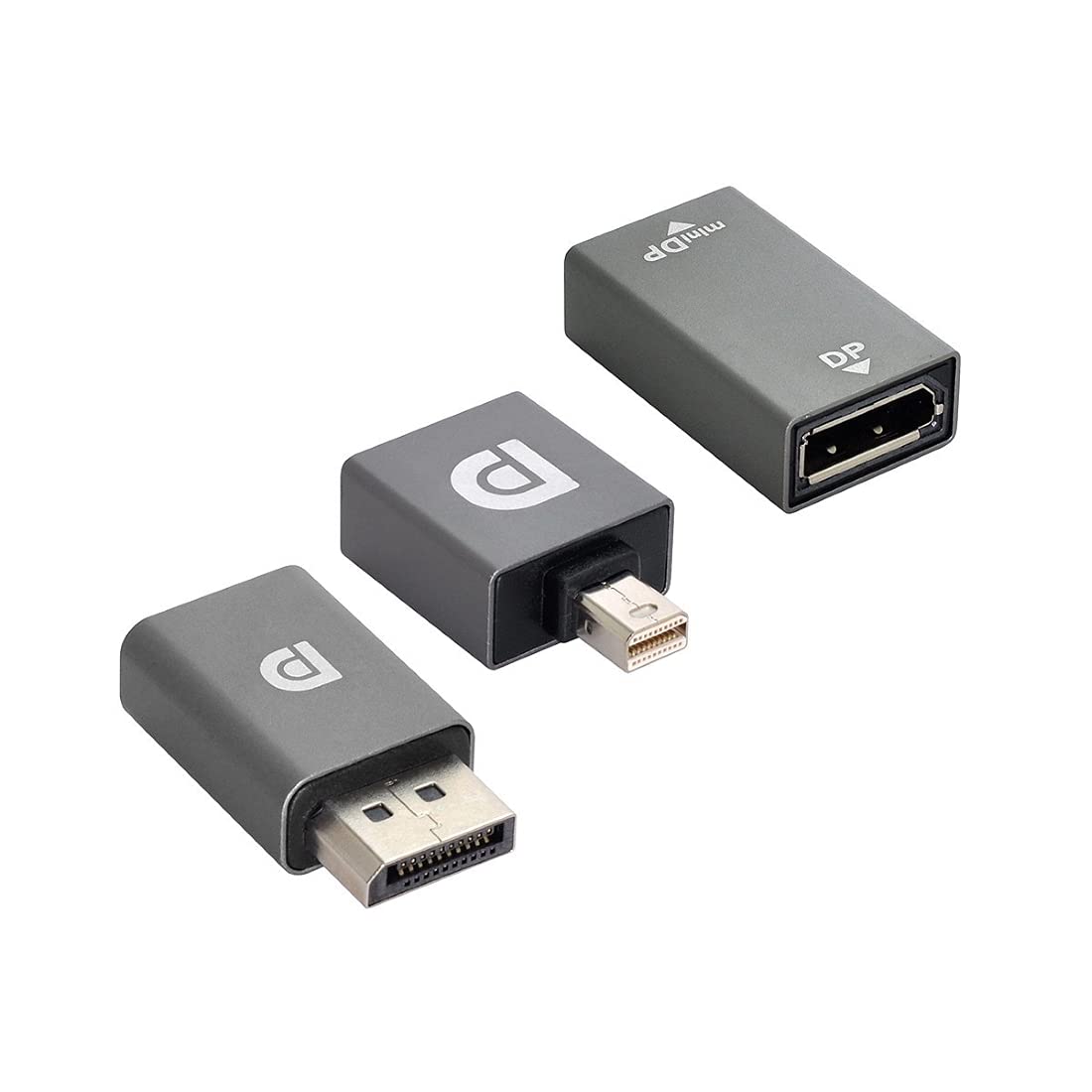 Mini DP to DP Adapter 4K 60Hz - 3pcs Set for PC Laptop TV