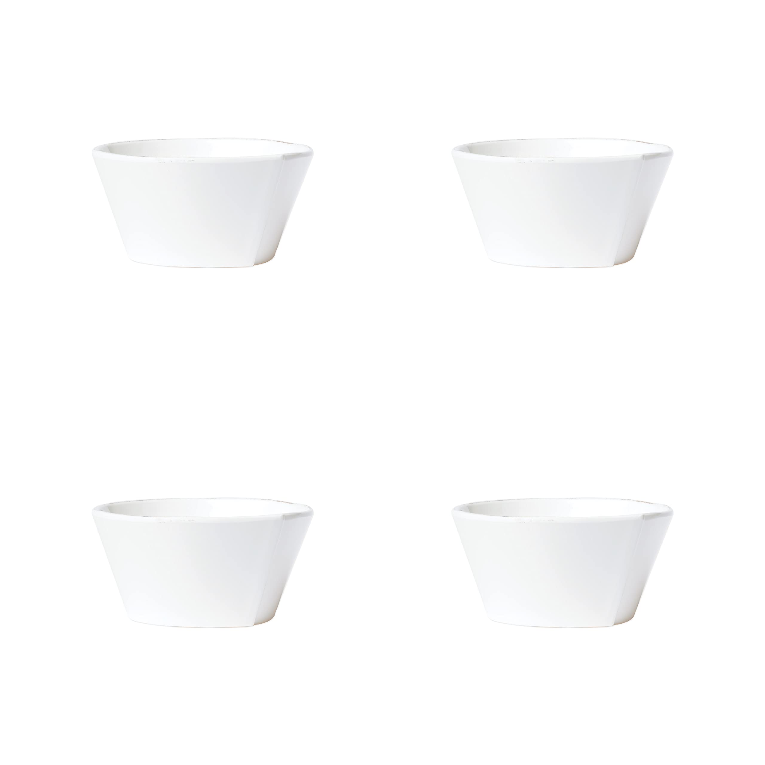 Vietri Melamine Italian Dinnerware Set - 4-Piece Cereal Bowls, Dinner Plates & Salad Plates | Durable & Stylish for Everyday Meals, Outdoor Dining & Entertaining