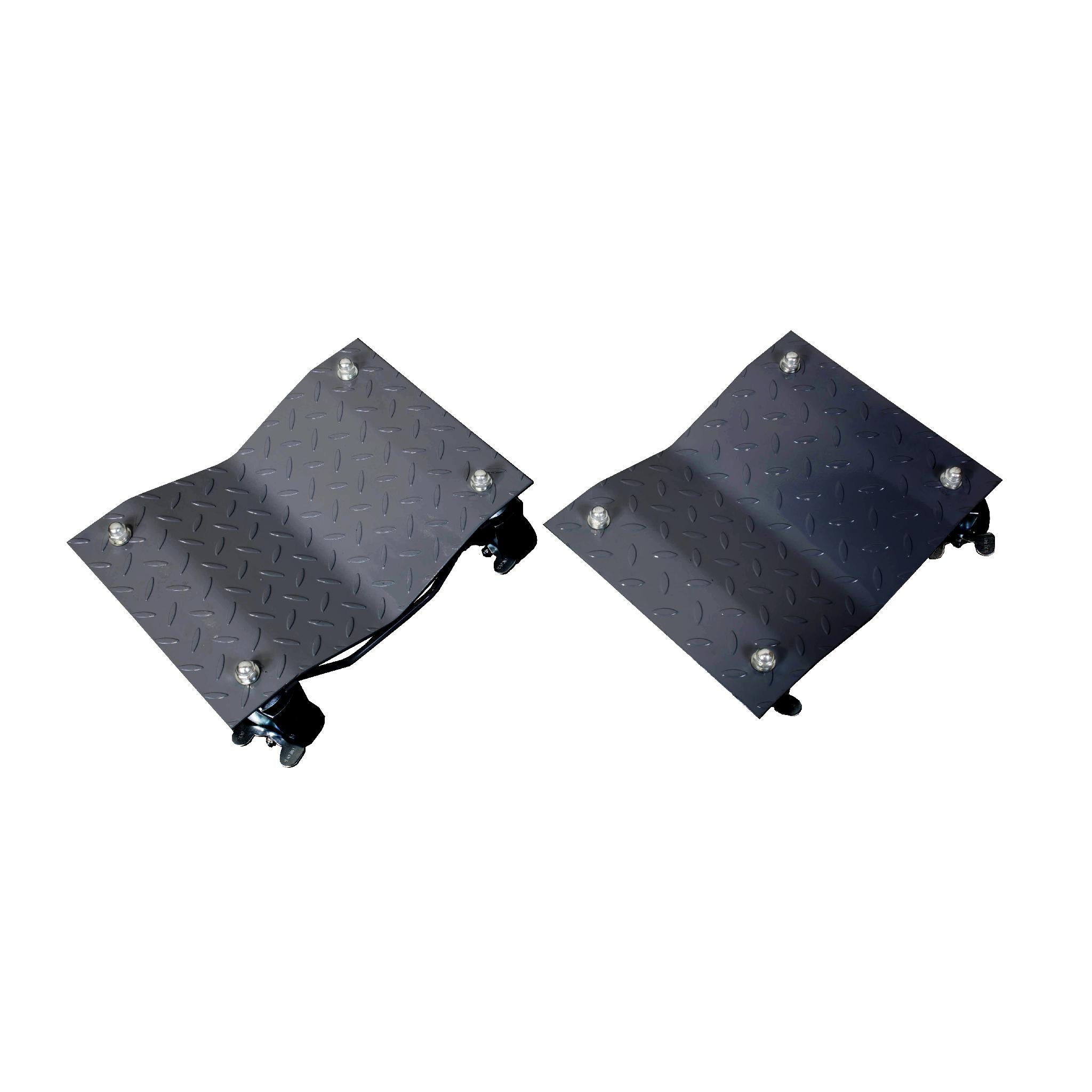 WEN 73017T 3000 LB Capacity Heavy Duty Vehicle Dollies with Brakes - 2 Pack Set for Auto Repair, Garage Storage & Car Maintenance