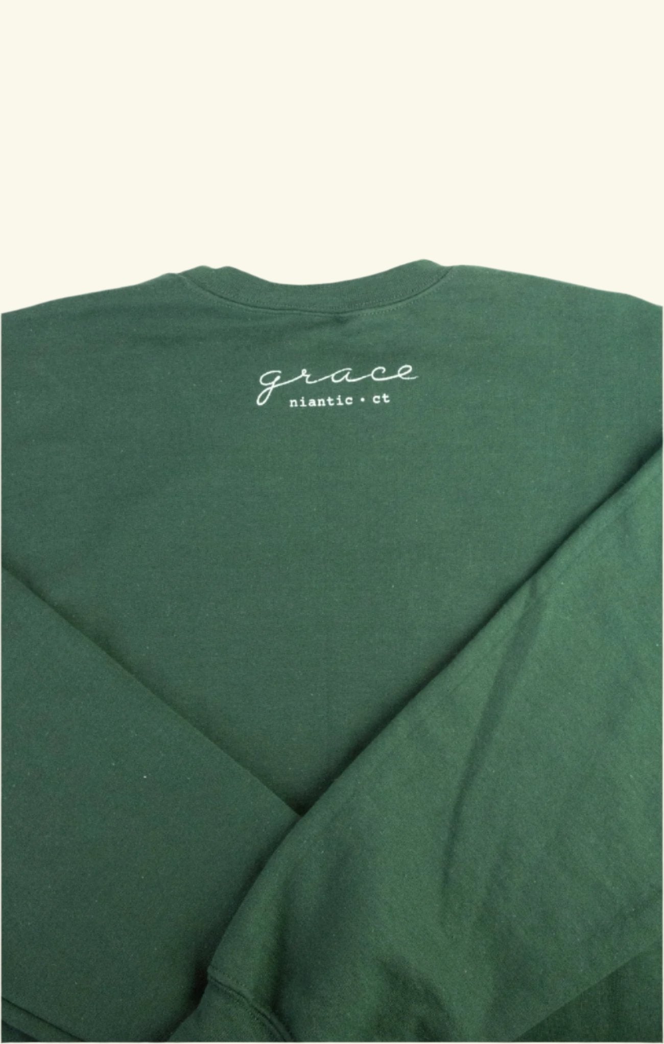 Niantic Seagulls Graphic Crewneck Sweatshirt - Soft Cotton Pullover for Men & Women - Forest Green - Casual Streetwear for Outdoor & Daily Wear