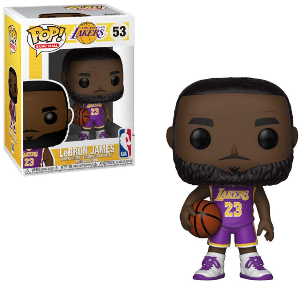 Funko Pop! LeBron James NBA Basketball Figure - Purple Los Angeles Lakers Jersey - Collectible Toy for Fans & Gift for Basketball Lovers - Perfect for Display, Gifting, and Sports Memorabilia Collections