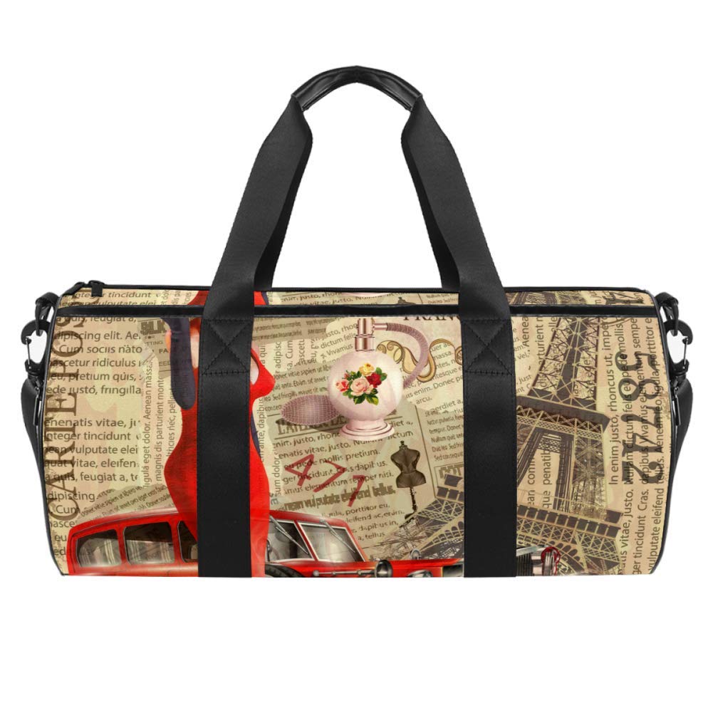 Stylish Women's Gym Duffel Bag for Sports & Travel - Waterproof Canvas Carryall with Pockets - Perfect for Gym, Workouts, Yoga, and Weekend Getaways
