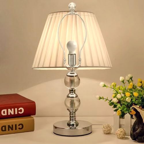 8 Inch Nickel Lamp Harp Holder with Finials & Saddle Base - Detachable Shade Bracket Set for DIY Table & Floor Lamps - Lighting Replacement Parts for Home, Office, and Reading Nook Decor (Nickel Finish)