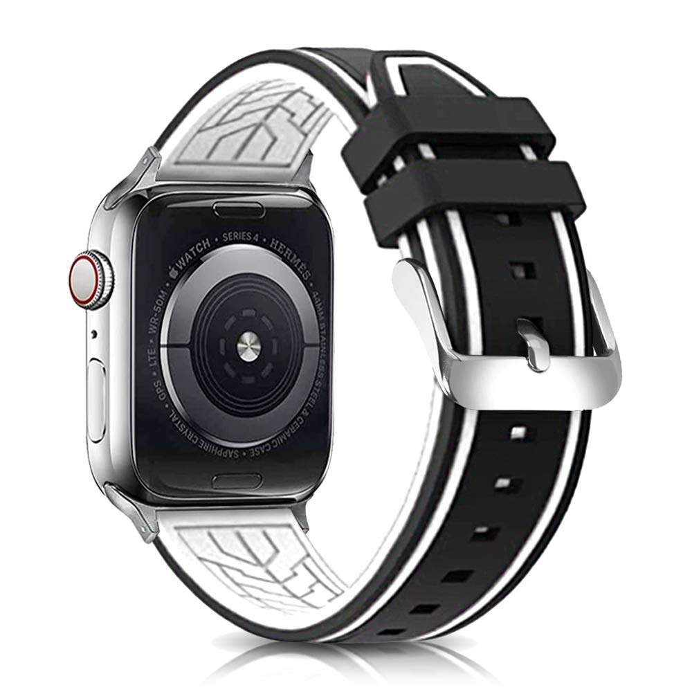 Compatible with Apple Watch Bands 49mm 42mm - Silicone Sport Strap for iWatch Series 10/9/8/7/6/5/4/3 Ultra 2 SE - Durable Rubber Watch Band for Men Women - Perfect for Swimming, Running & Daily Wear