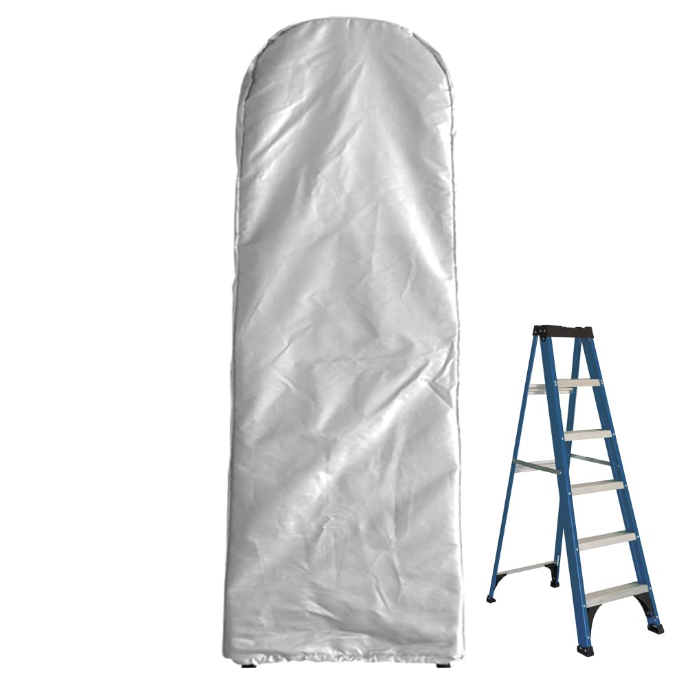 Waterproof Folding Ladder Cover with Drawstring - UV Protection for Outdoor & Garden Storage