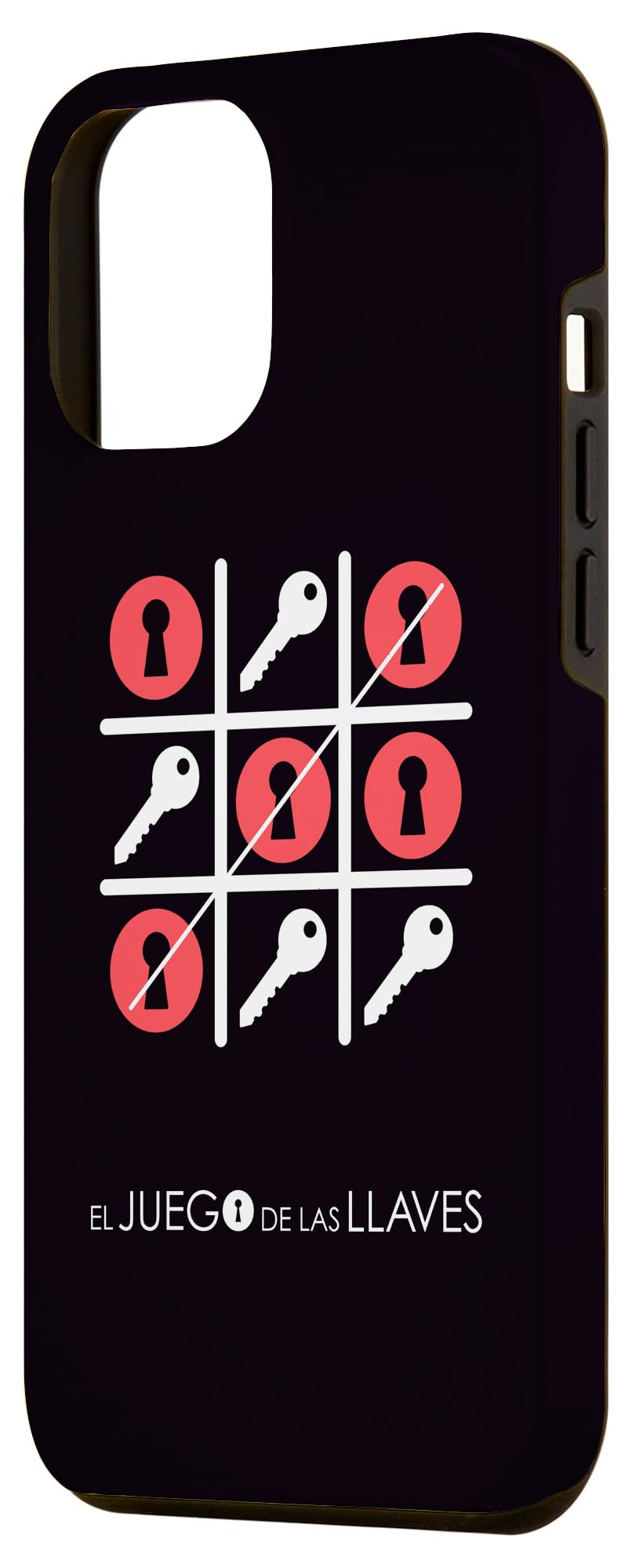 iPhone 12 Pro Max Tic Tac Toe Game Phone Case - Protective Cover for Apple iPhone 12 Pro Max with Fun Interactive Design - Perfect for Travel, School, and Office Use