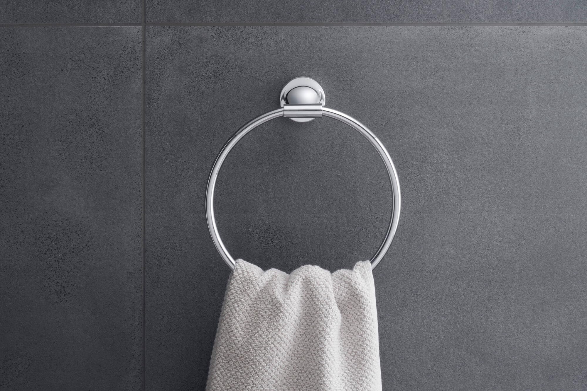 Duravit Starck T Chrome Towel Ring - Modern Bathroom Accessory for Home & Hotel Use