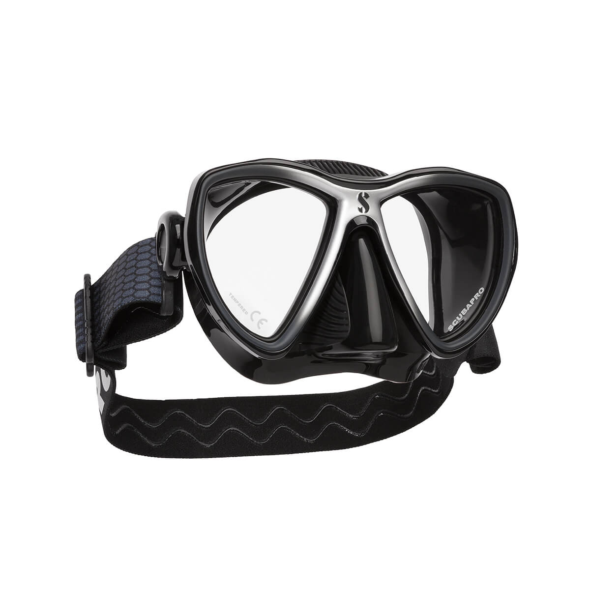 Scubapro Synergy Mini Black/Silver Scuba Diving Mask - Perfect for Snorkeling, Freediving & Underwater Photography