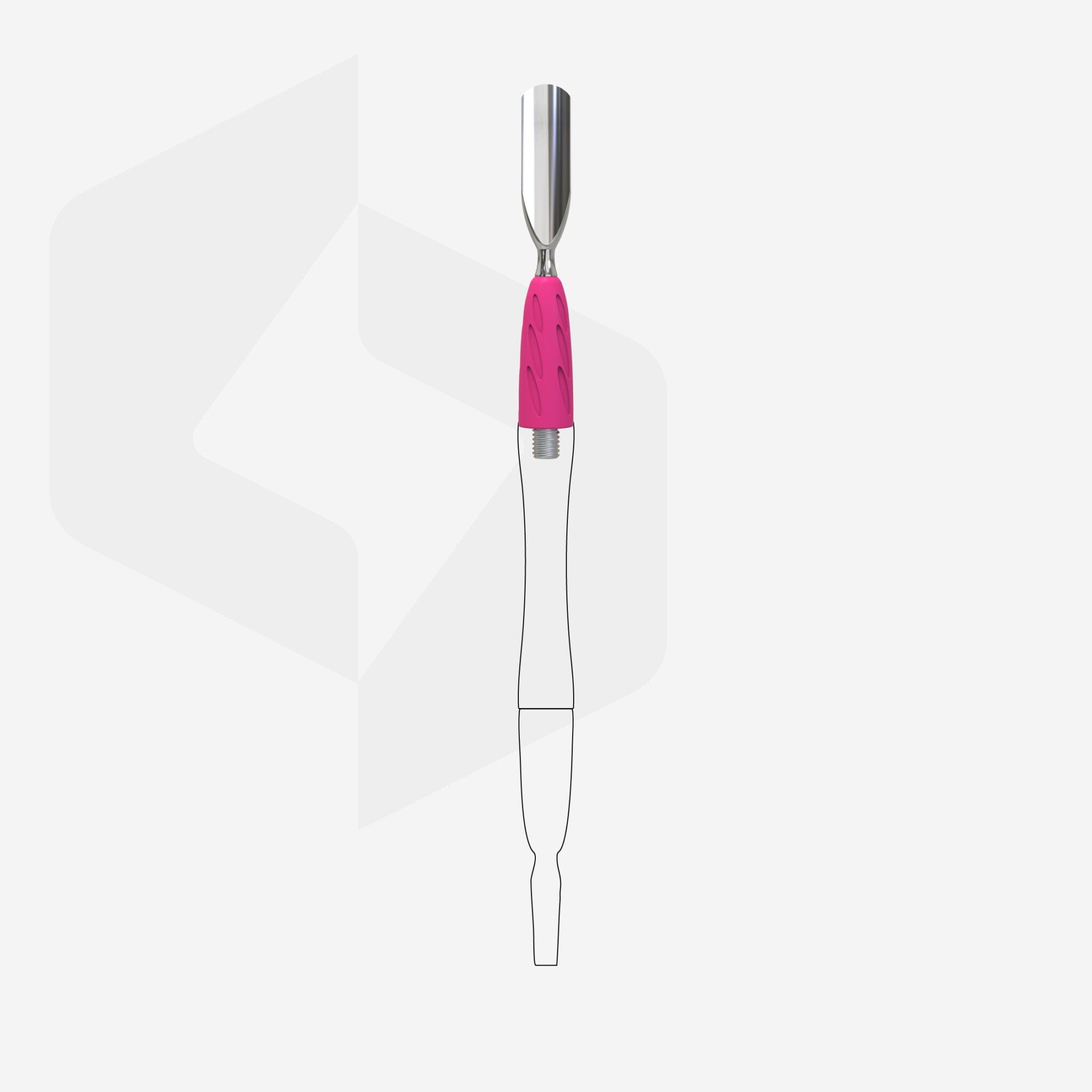 Staleks Professional Nail Pusher Combo UNIQ 17 - Wide Rounded Cuticle Pusher for Manicure & Pedicure | Perfect for Nail Salons, Home Grooming & DIY Nail Care