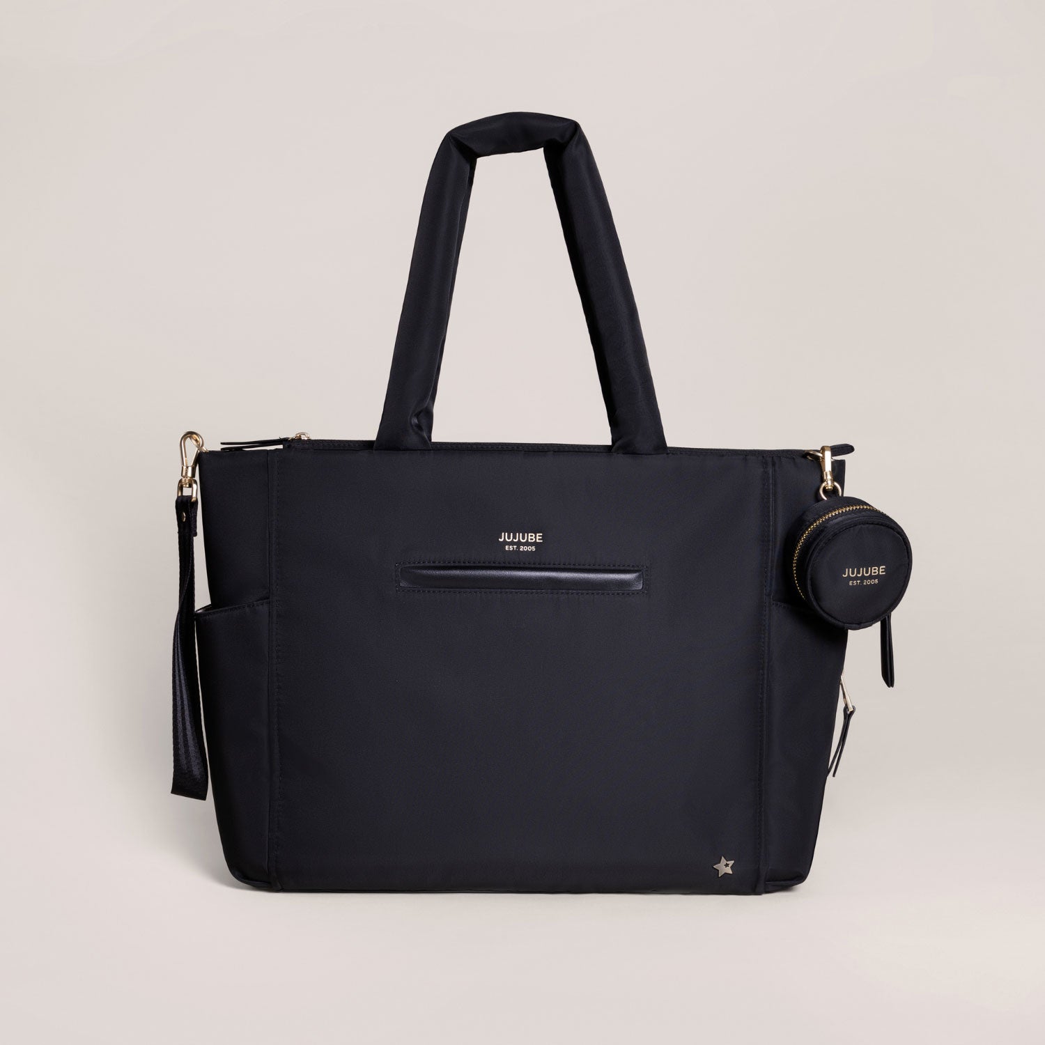 JuJuBe Utility Strap Tote - Versatile Diaper Bag & Travel Organizer for Moms, Perfect for Baby Essentials, Shopping & Daily Use