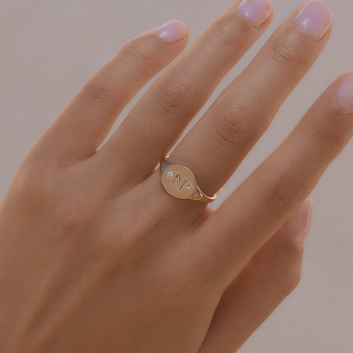 Athena Initial Ring - Personalized Silver Name Ring for Women, Custom Engraved Jewelry Gift - Perfect for Birthdays, Anniversaries & Everyday Wear