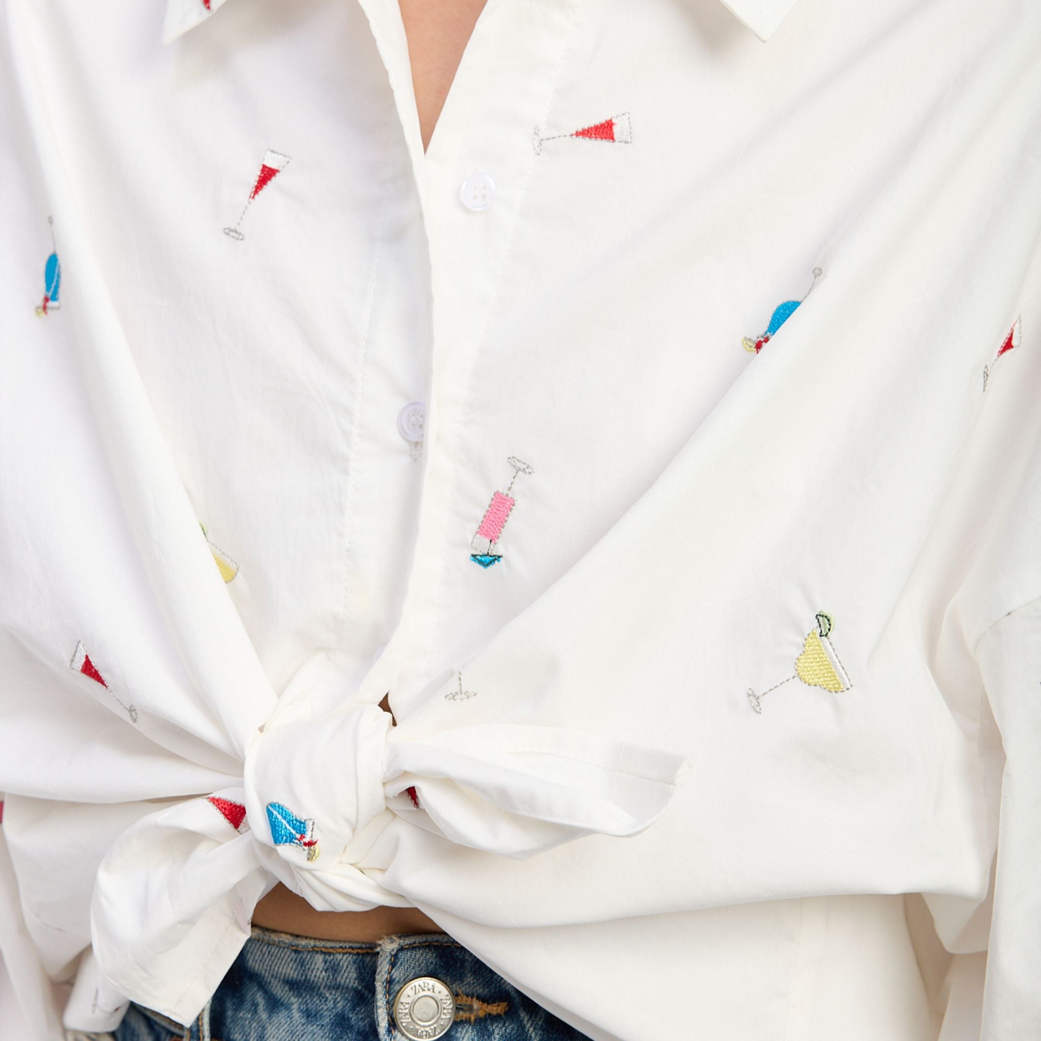 Nellie Women's Stylish Cocktail Button-Up Shirt for Parties, Dates & Office Wear | Elegant Blouse for Casual & Formal Occasions