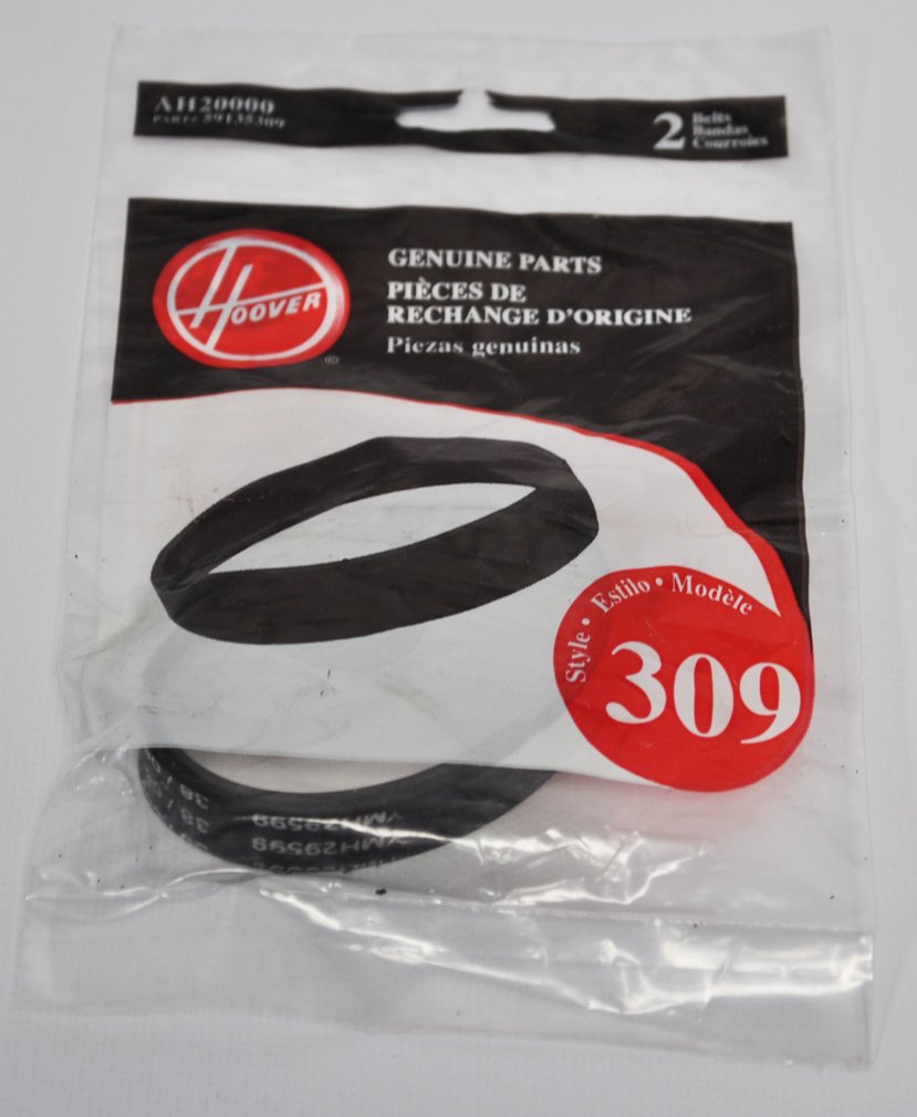 Hoover AH20000 Vacuum Beater Bar Belt - 2-Pack Genuine OEM Replacement Part for Hoover Vacuums | Perfect for Upright and Canister Models | Ideal for Home Cleaning, Pet Hair Removal, and Car Detailing