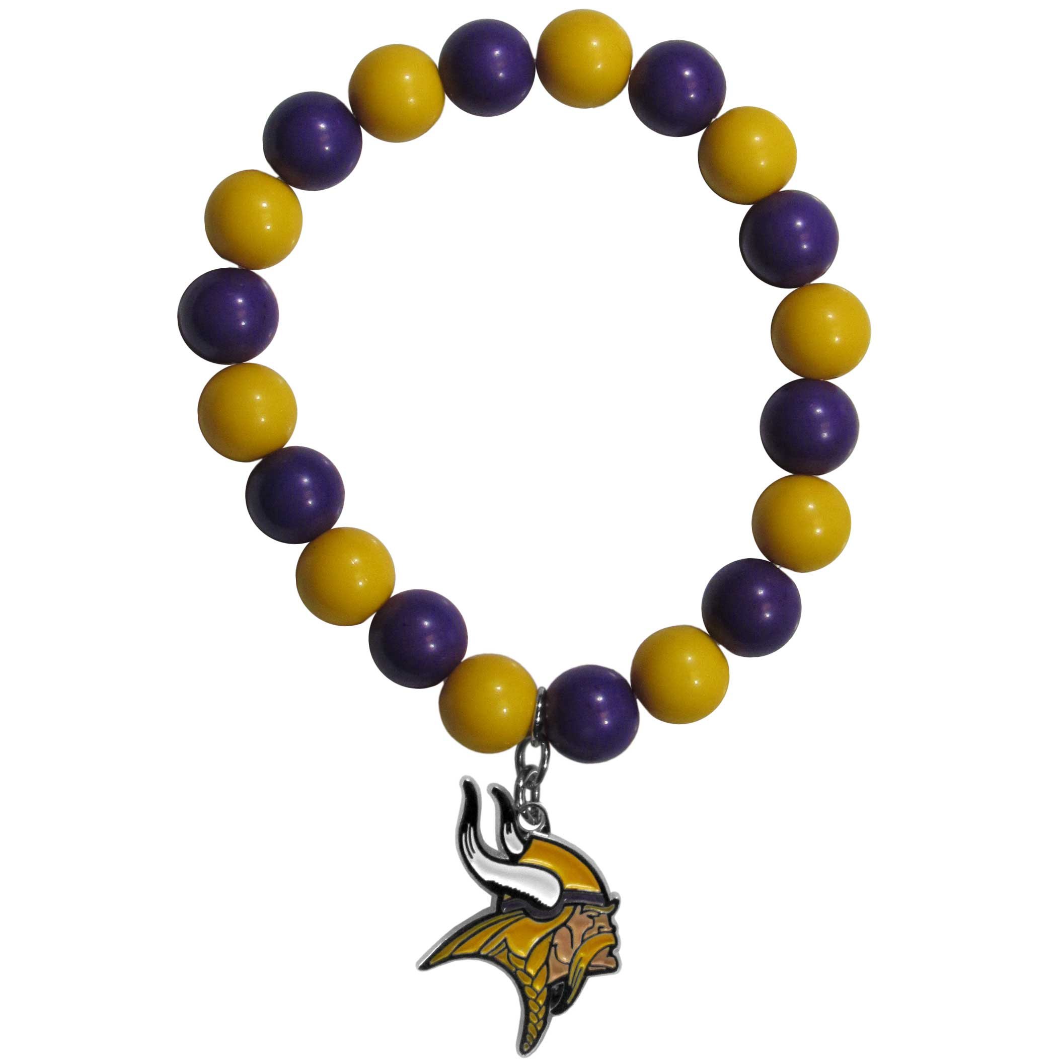 NFL Fan Bead Bracelet for Men & Women - Team Spirit Sports Jewelry - Perfect for Game Day, Tailgating & Football Parties