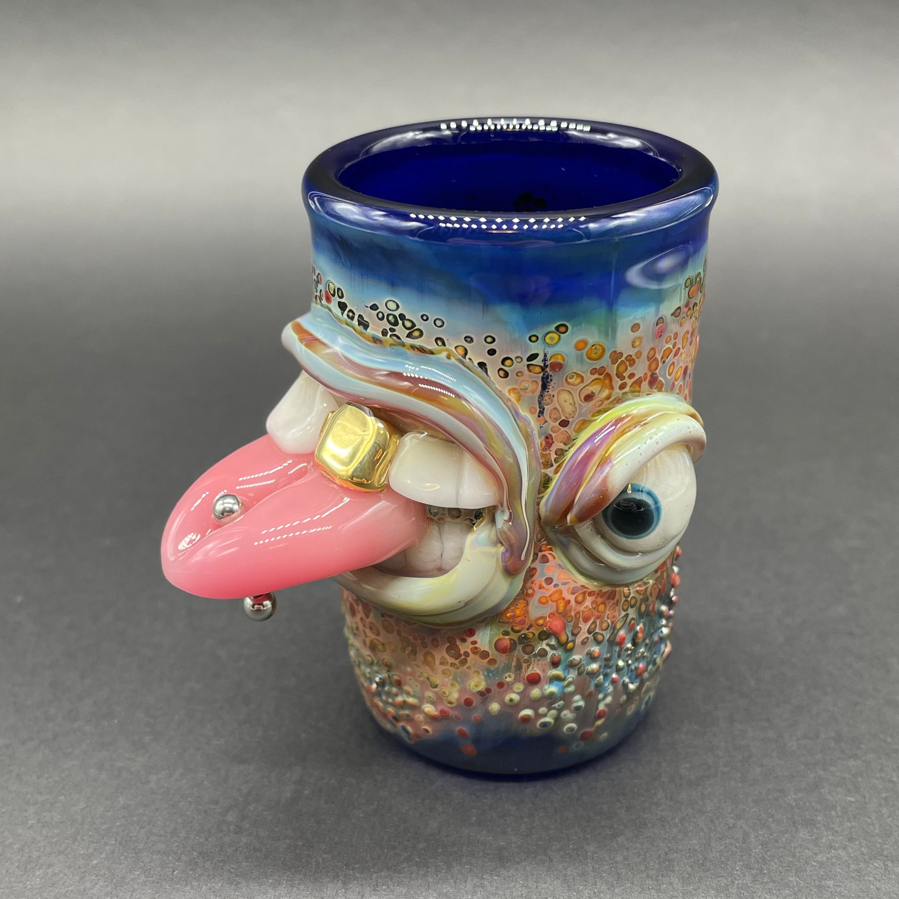 Stainless Steel Pierced Tongue Shot Glass - Unique Body Jewelry & Party Drinking Cup for Shots, Cocktails, and Body Piercing Enthusiasts