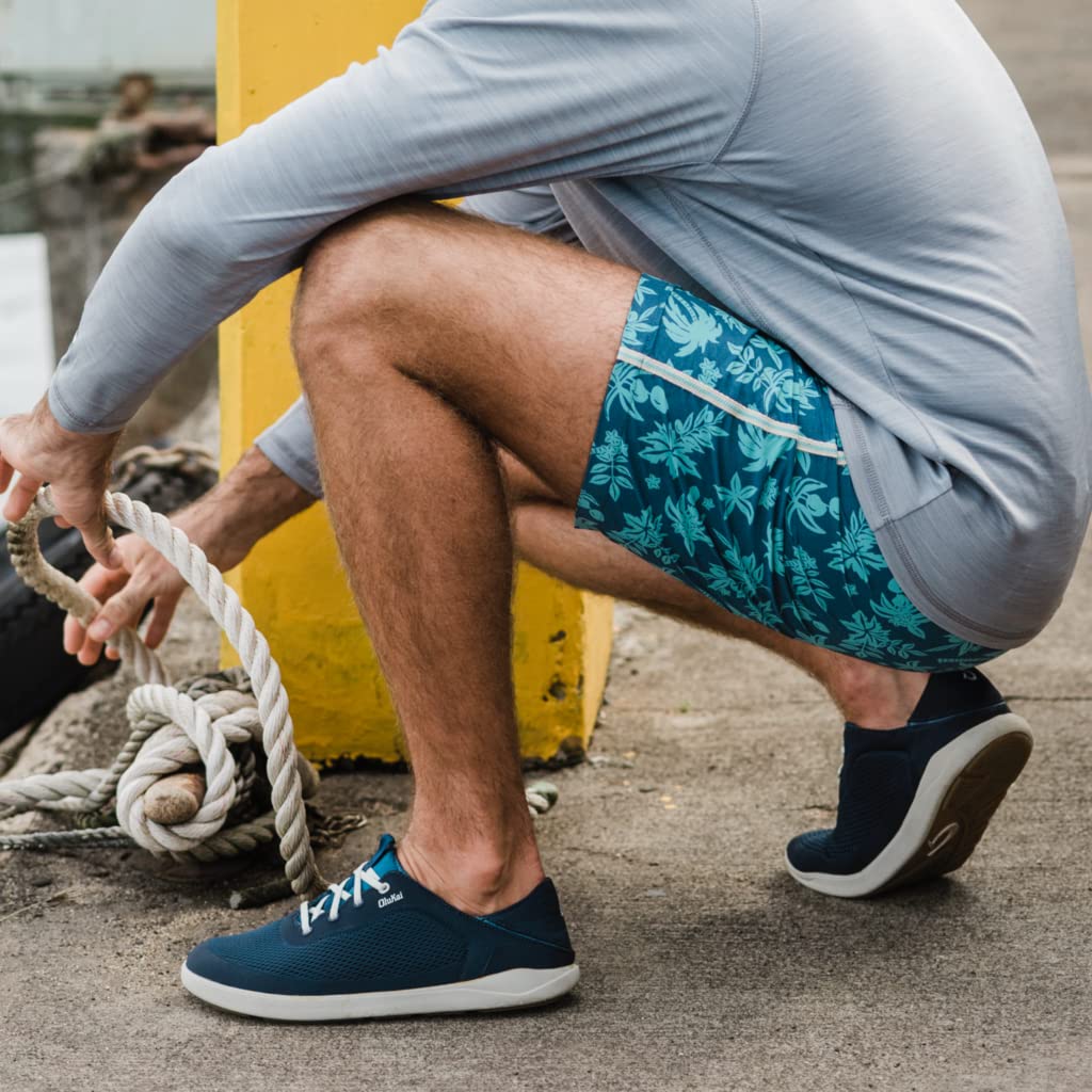 OLUKAI Men's Moku Pae Boat Shoes - Comfortable & Durable Leather Deck Shoes for Men | Casual Water-Friendly Footwear for Boating, Sailing & Beach Activities
