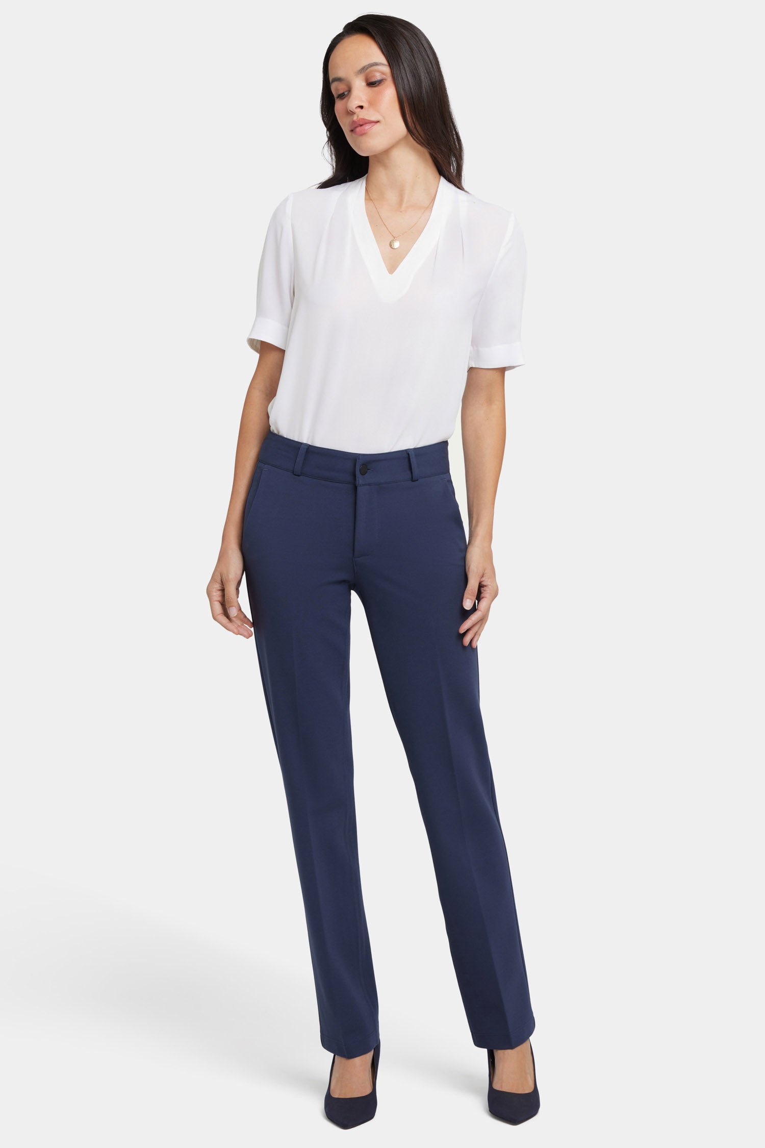 Classic Oxford Navy Dress Pants for Men - Professional & Comfortable Office Wear, Business Casual & Formal Occasions